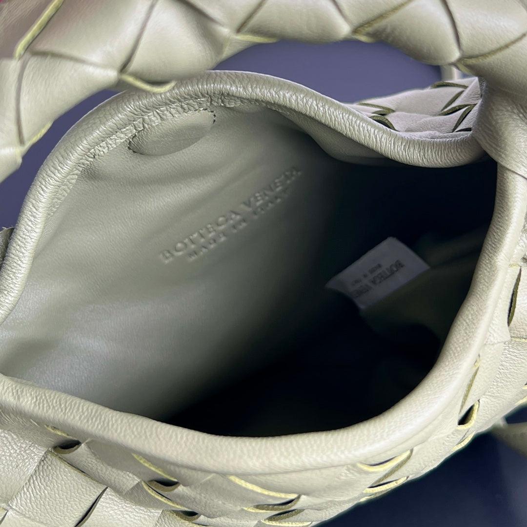 Bottega Veneta Mini Hop 25 in Travertine Calfskin Bag