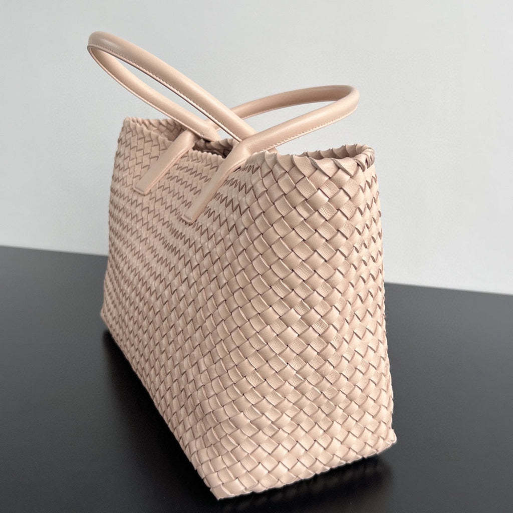 Bottega Veneta Large Cabat 51 in Almond Beige Lambskin Bag