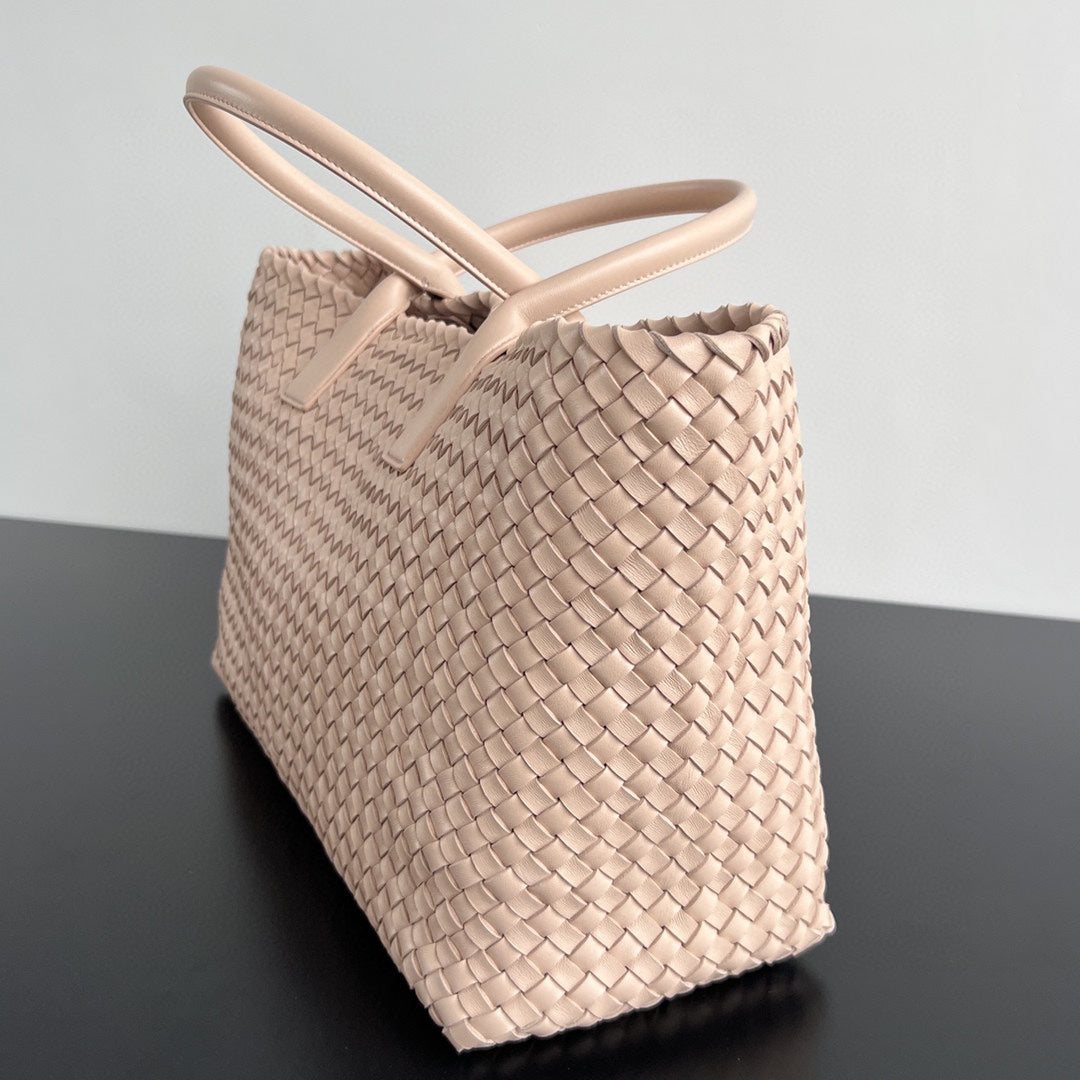 Bottega Veneta Large Cabat 51 in Almond Beige Lambskin Bag
