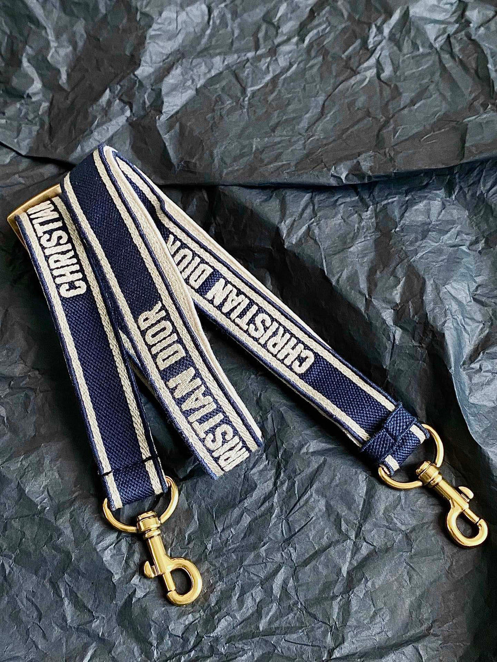 Dior Mini Book Tote 21 Blue Oblique Embroidery