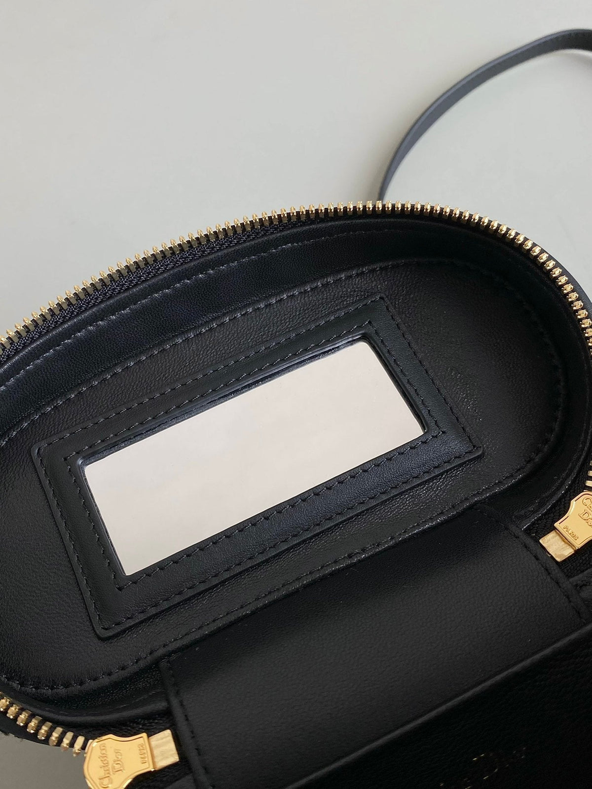 Dior Mini Caro Vanity 16 Black Tweed and Lambskin Bag