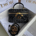 Dior Mini Caro Vanity 16 Black Tweed and Lambskin Bag