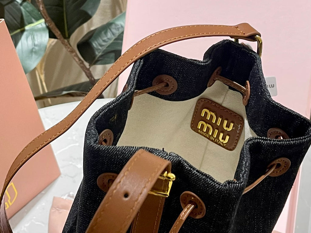 Tote 22 Bag in Black Denim