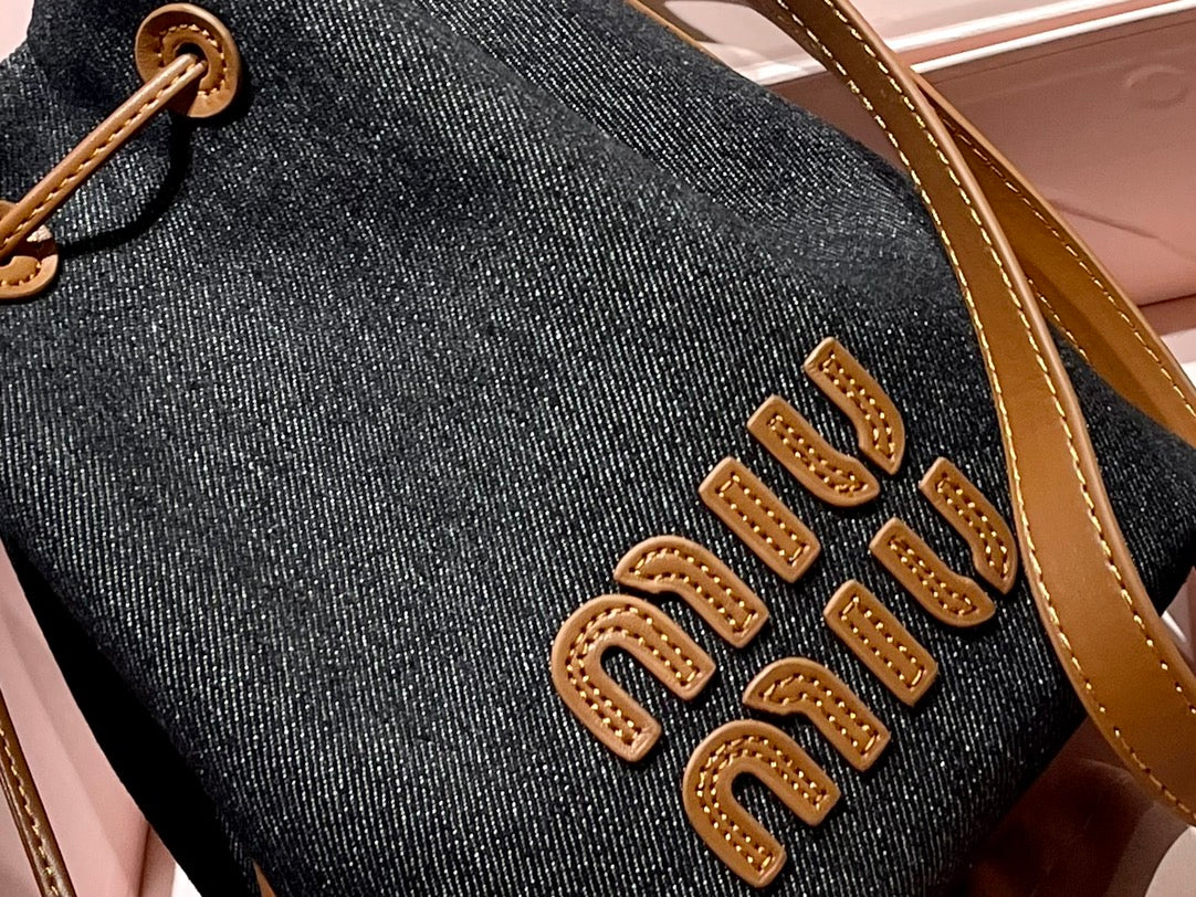 Tote 22 Bag in Black Denim