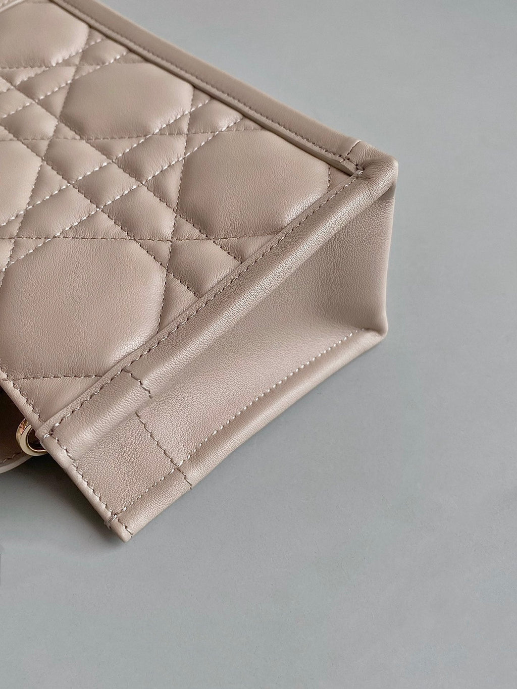 Dior Mini Book Tote 21 Beige Cream Maccrocannage Calfskin