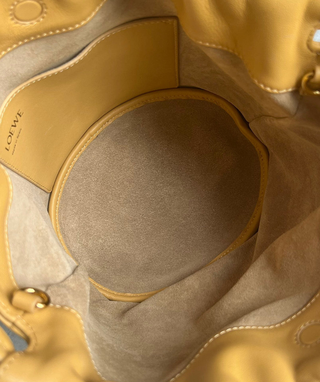 Loewe 32 Flamenco Purse Bucket in Sahara Mellow Nappa Lambskin