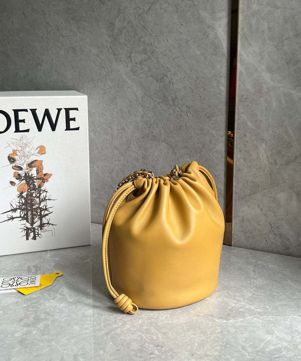 Loewe 32 Flamenco Purse Bucket in Sahara Mellow Nappa Lambskin