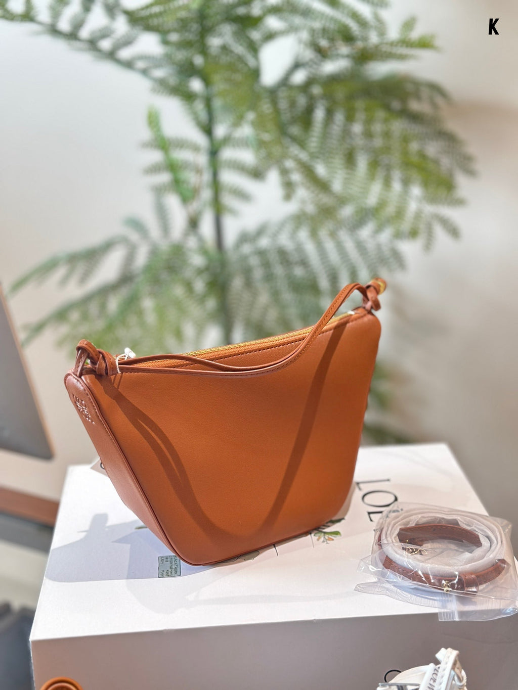 Loewe Luna Hobo 27 Bag in Warm Dessert Calfskin