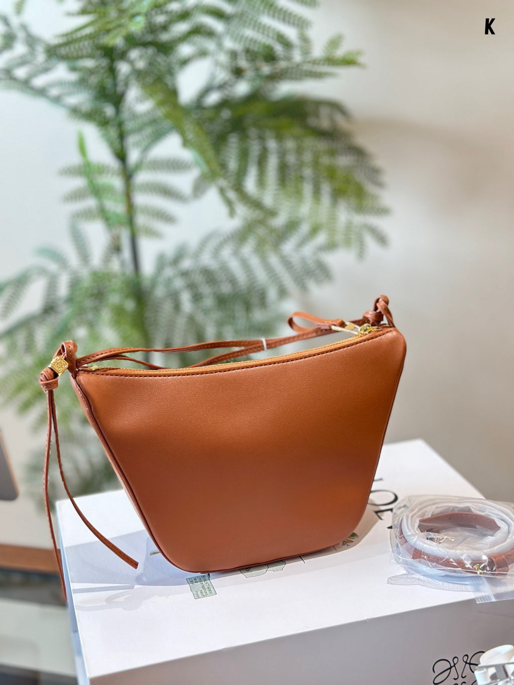 Loewe Luna Hobo 27 Bag in Warm Dessert Calfskin