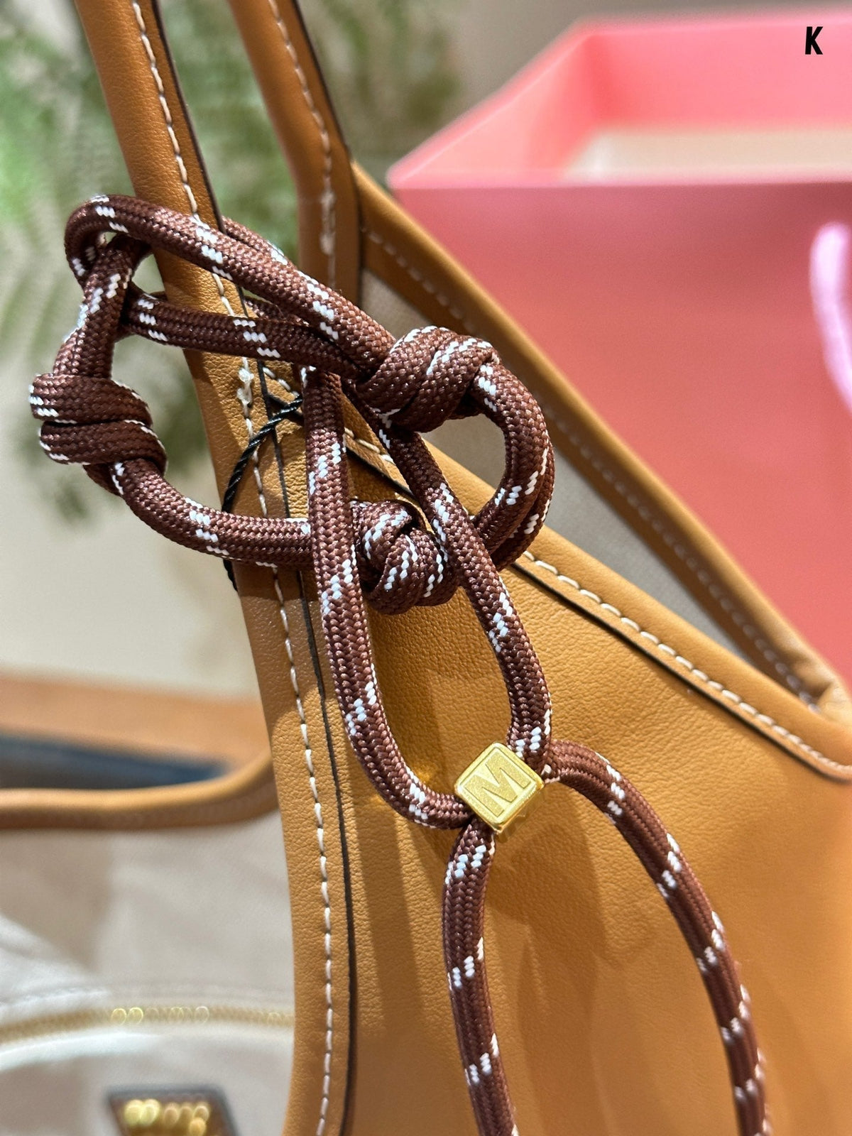 Tote 30 Bag in Caramel Brown Calfskin