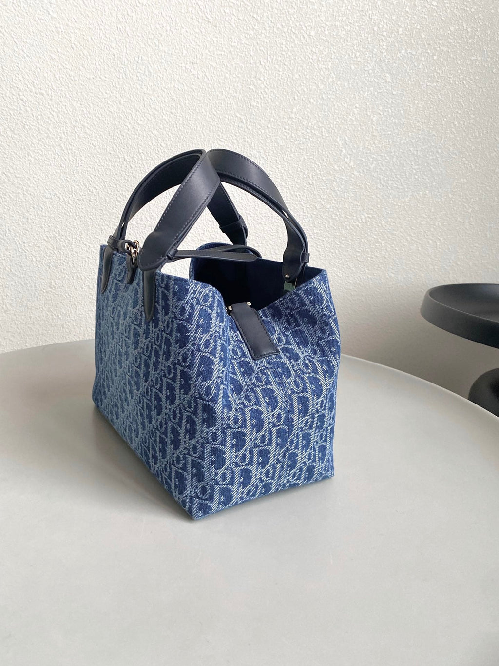 Dior Medium Toujours 28 Blue Denim Oblique Jacquard Bag