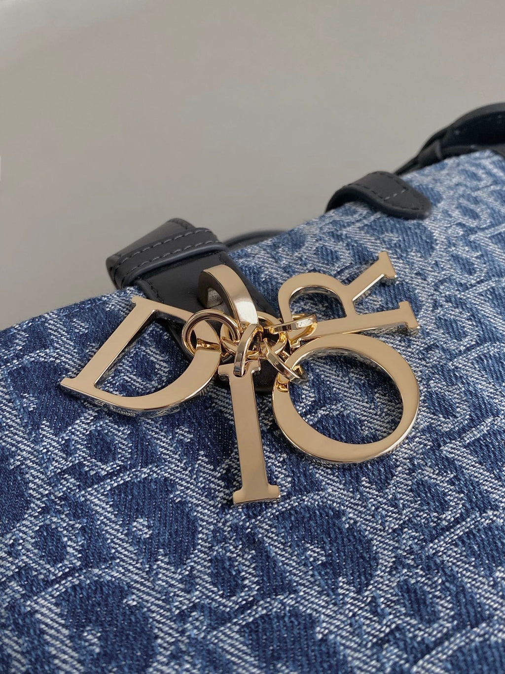 Dior Medium Toujours 28 Blue Denim Oblique Jacquard Bag