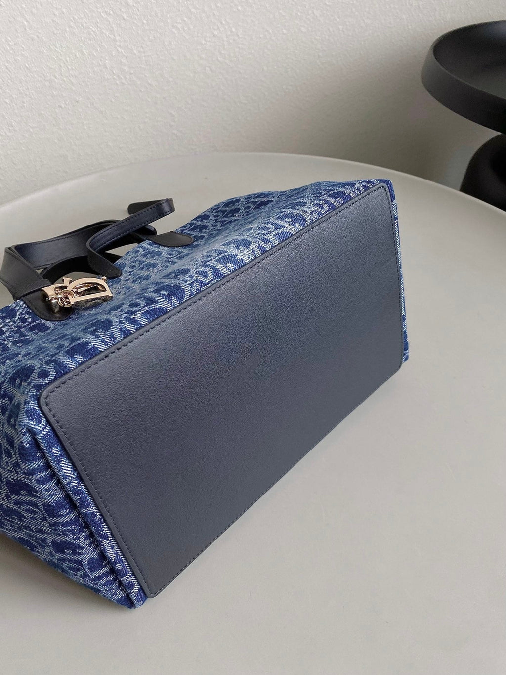 Dior Medium Toujours 28 Blue Denim Oblique Jacquard Bag