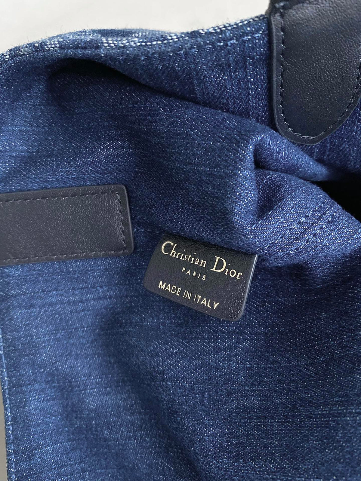 Dior Medium Toujours 28 Blue Denim Oblique Jacquard Bag