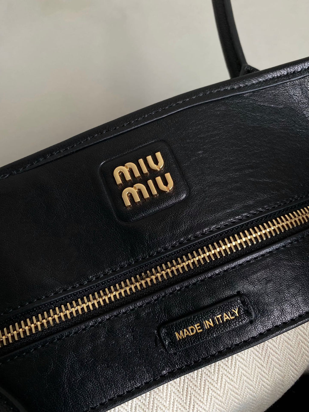 Large Handbag 40 in Black Calfskin