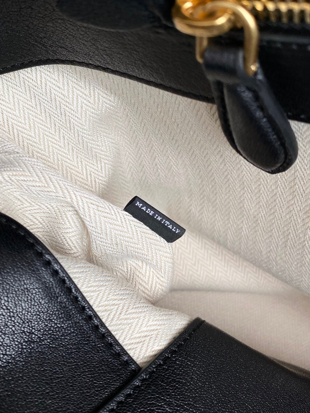 Large Handbag 40 in Black Calfskin