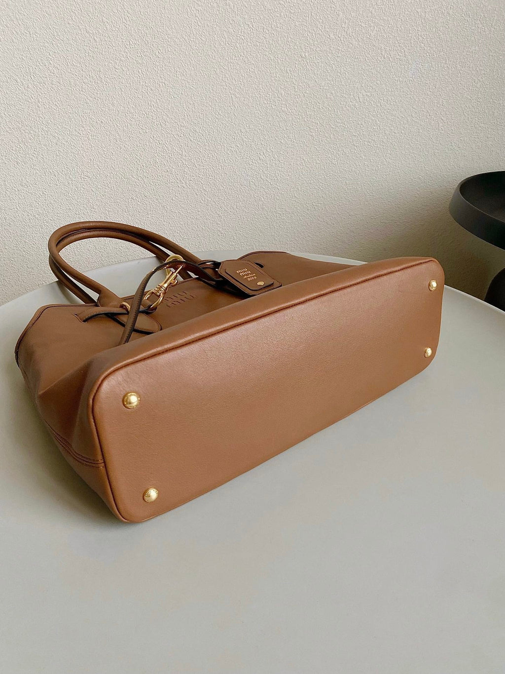 Large Handbag 40 in Cinnamon Brown Calfskin