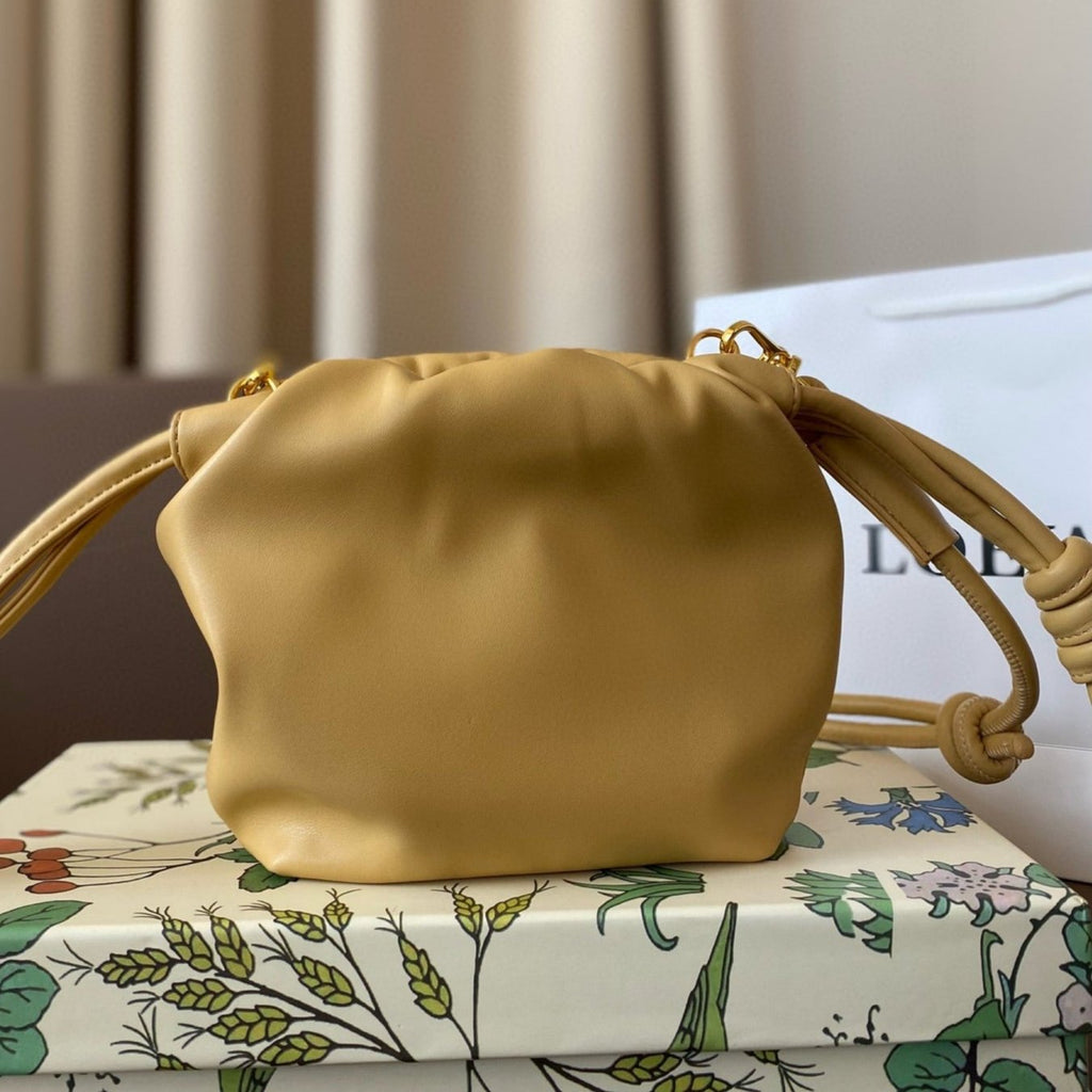 Loewe Mini 18 Flamenco Purse in Sahara Nappa Lambskin