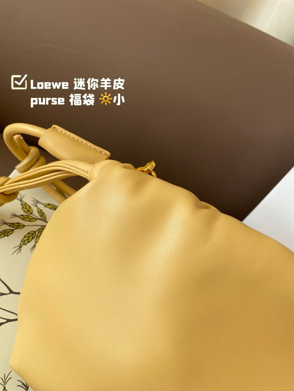 Loewe Mini 18 Flamenco Purse in Sahara Nappa Lambskin