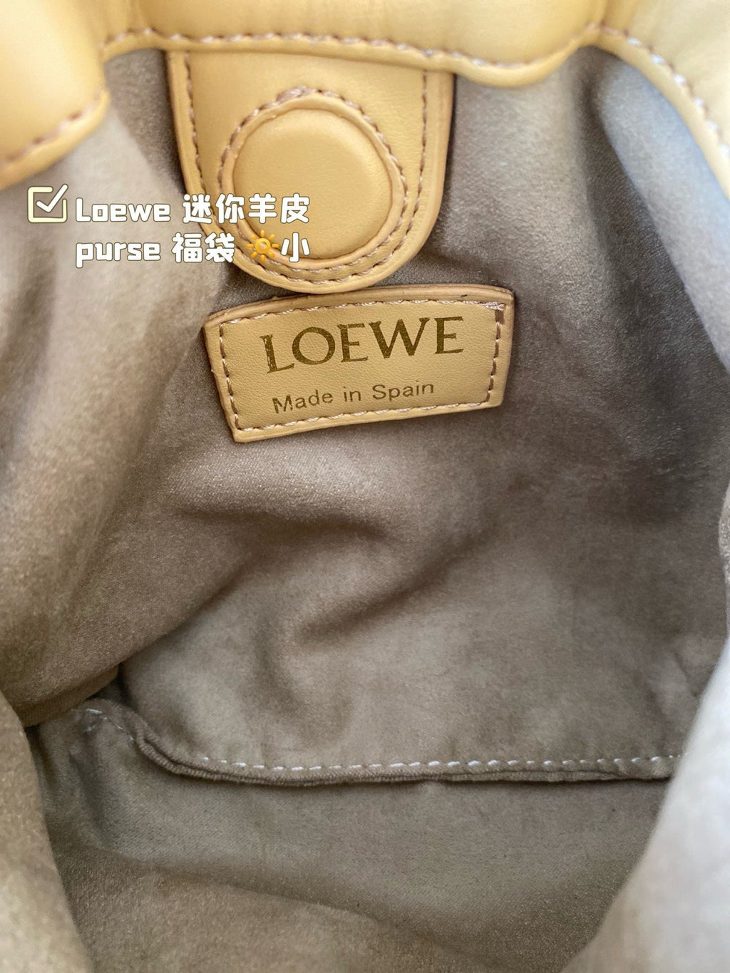 Loewe Mini 18 Flamenco Purse in Sahara Nappa Lambskin