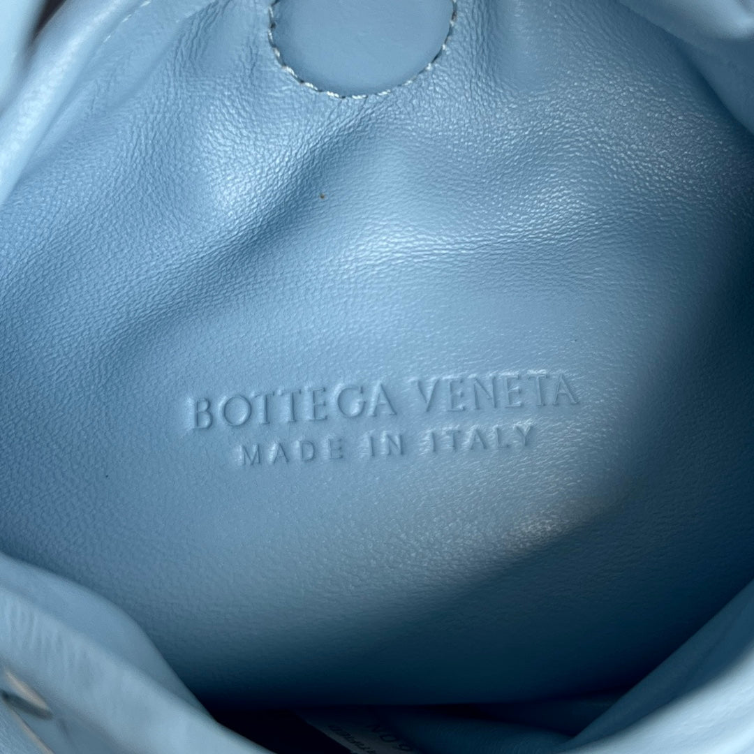 Bottega Veneta Mini Hop 25 in Sky Blue Calfskin Bag