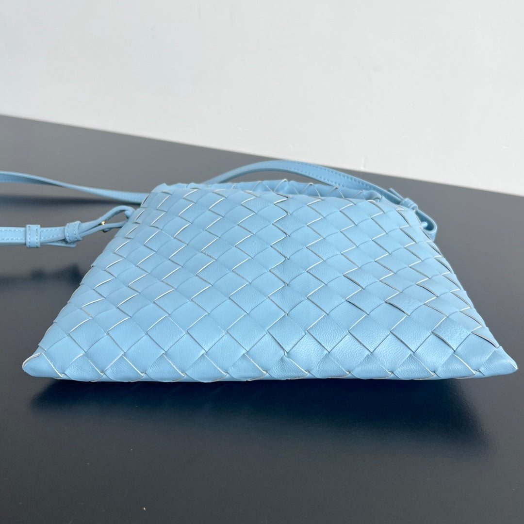 Bottega Veneta Mini Hop 25 in Sky Blue Calfskin Bag