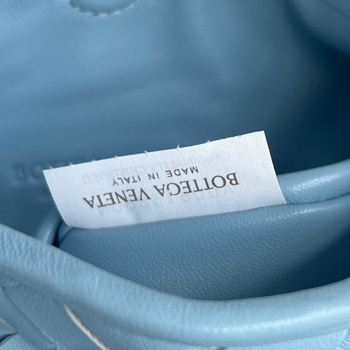 Bottega Veneta Mini Hop 25 in Sky Blue Calfskin Bag