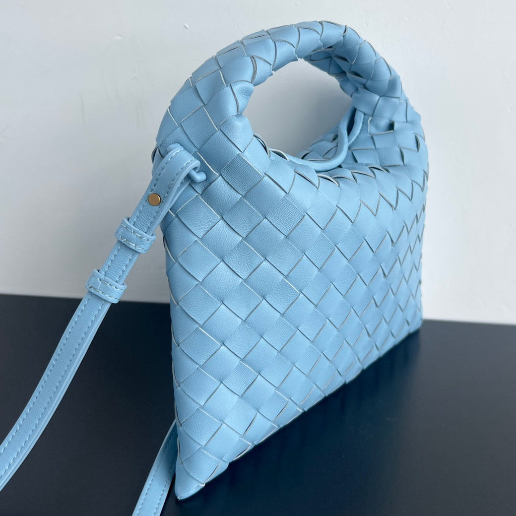 Bottega Veneta Mini Hop 25 in Sky Blue Calfskin Bag