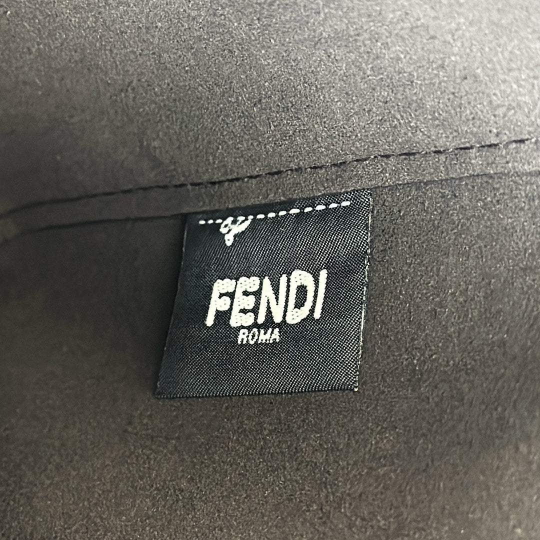 Fendi Origami Mini 19 in Army Green Lambskin and Suede Bag