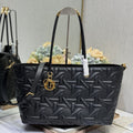 Dior Large 41 Toujours Bag in Black Macrocannage Lambskin