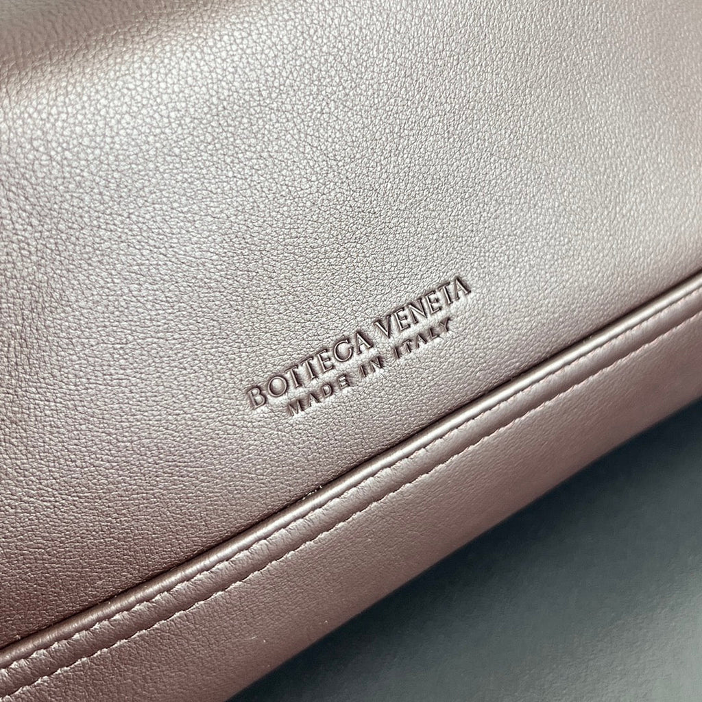 Bottega Veneta Large Hop 46 in Chocolate Lambskin Bag