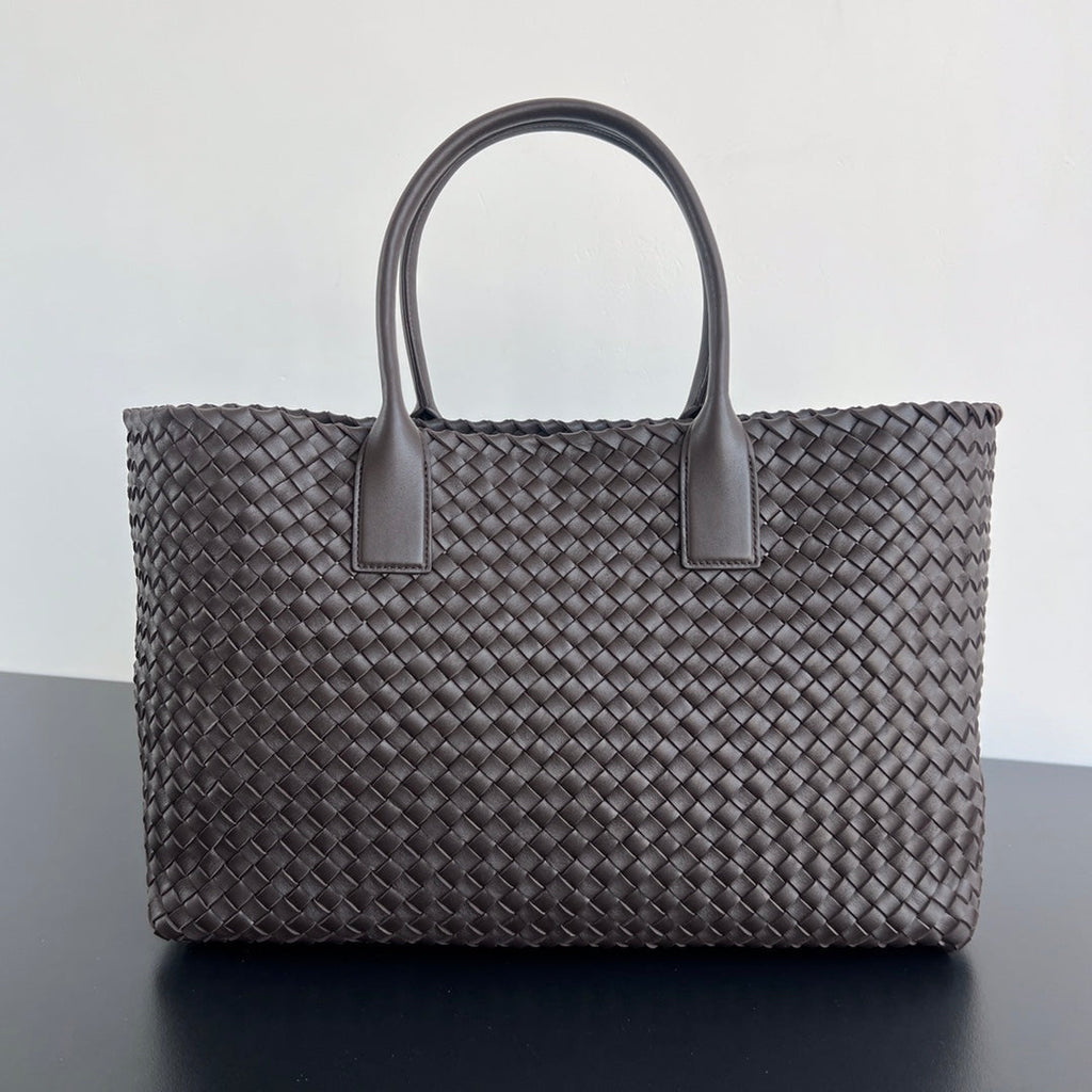 Bottega Veneta Large Cabat 51 in Hickory Brown Lambskin Bag