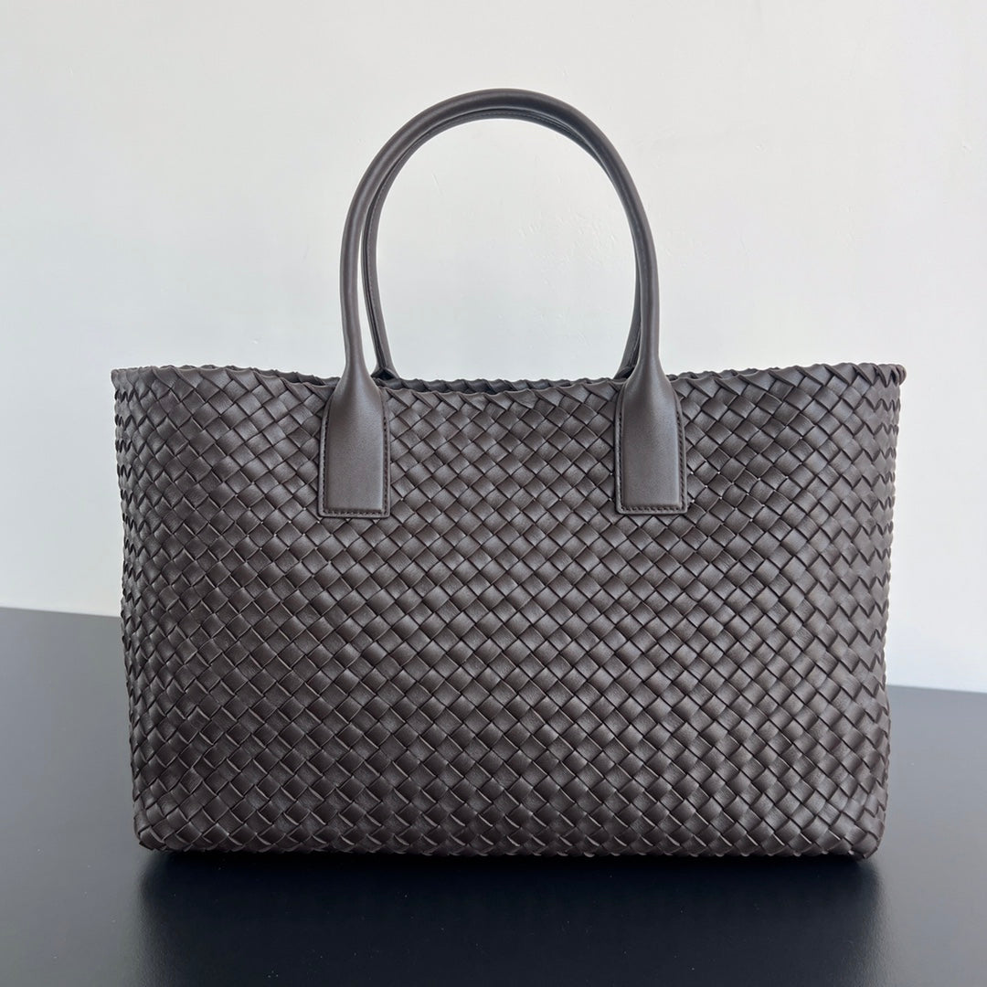 Bottega Veneta Large Cabat 51 in Hickory Brown Lambskin Bag