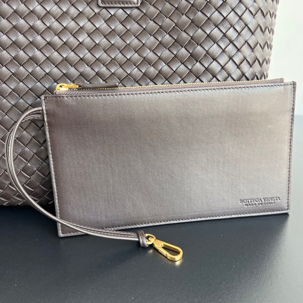 Bottega Veneta Large Cabat 51 in Hickory Brown Lambskin Bag
