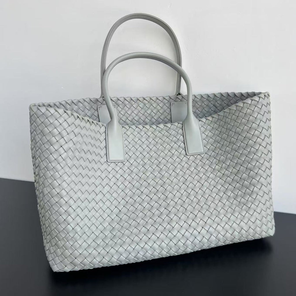 Bottega Veneta Large Cabat 51 in Rhino Gray Lambskin Bag