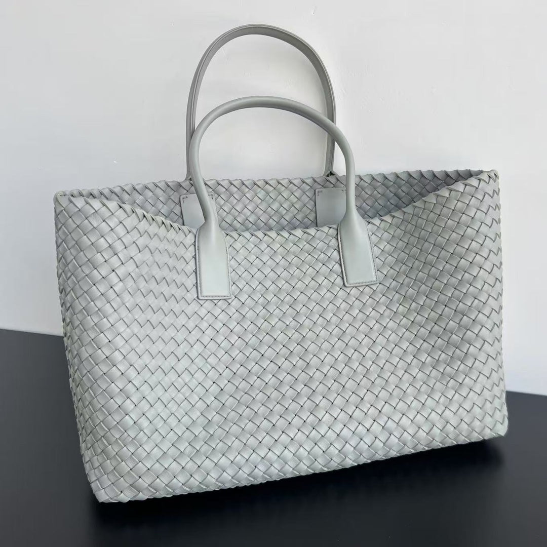 Bottega Veneta Large Cabat 51 in Rhino Gray Lambskin Bag