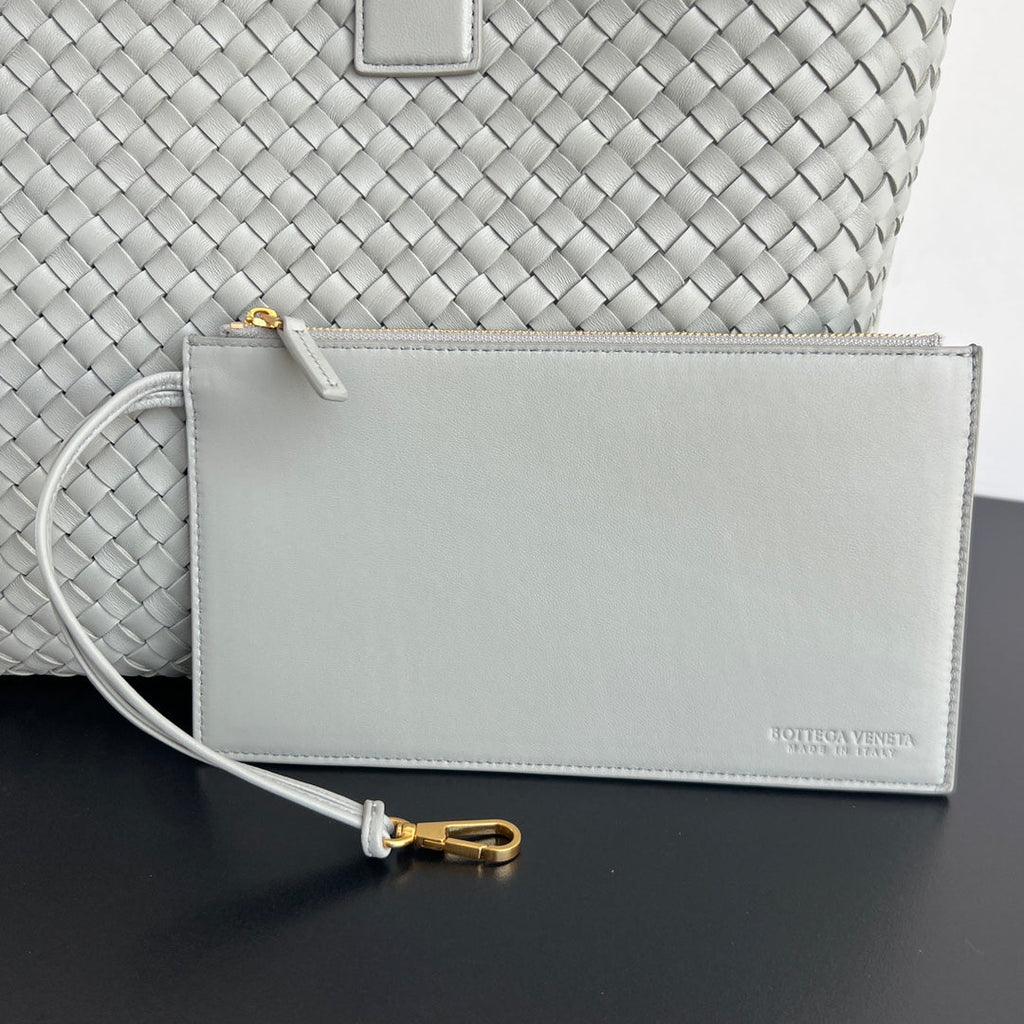 Bottega Veneta Large Cabat 51 in Rhino Gray Lambskin Bag