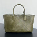 Bottega Veneta Large Cabat 51 in Army Green Lambskin Bag