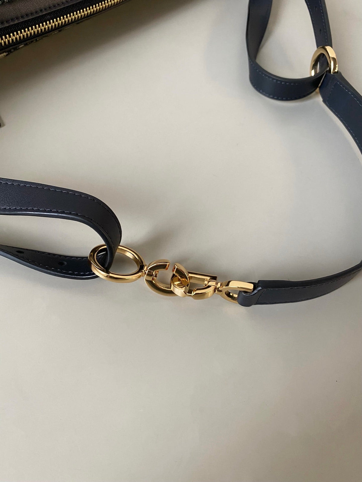 Dior Large D-Journey Shoulder Bag 33 in Black Monogram Oblique Jacquard