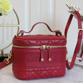 Dior Small Travel Vanity Red Lambskin Bag
