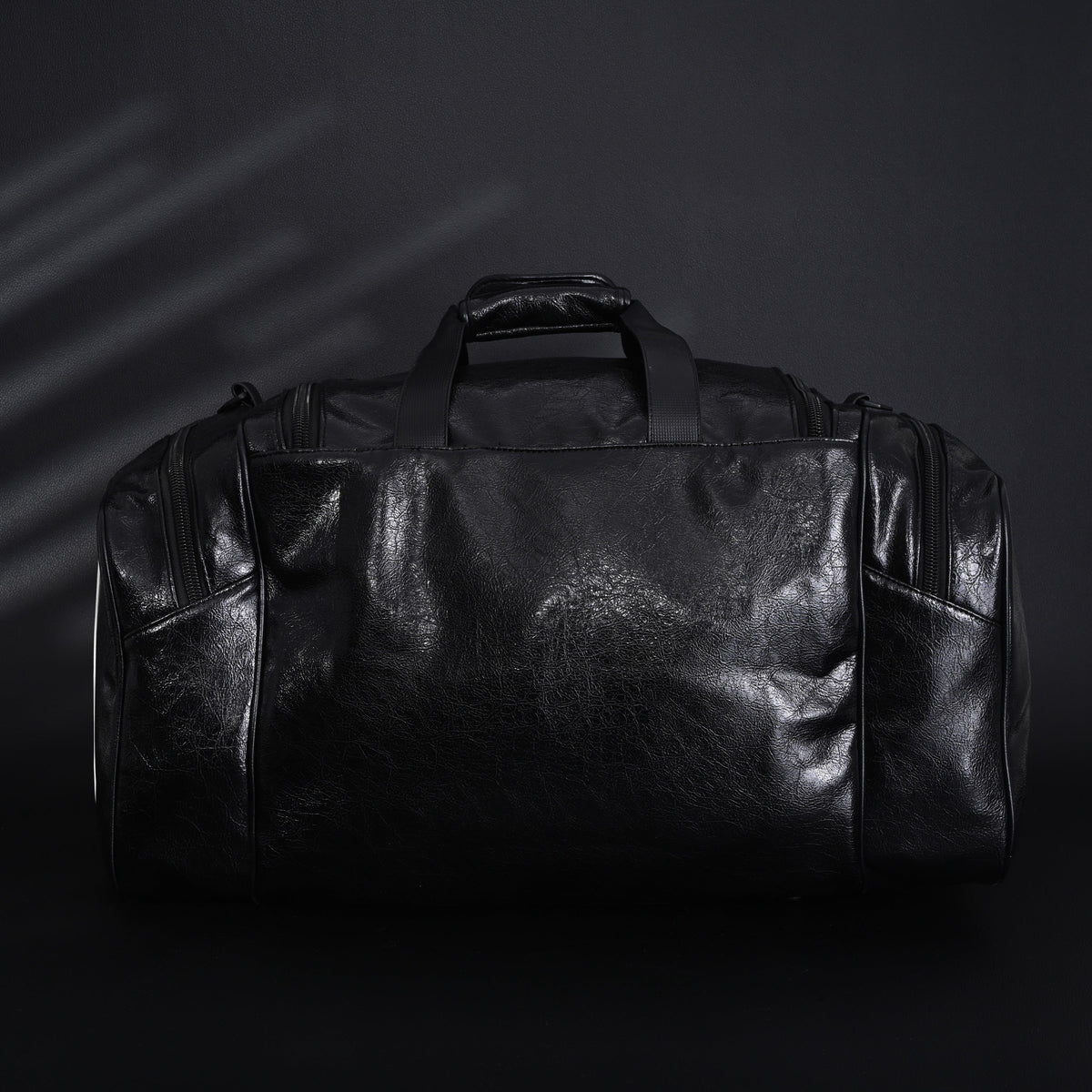 Balenciaga x adidas Large Duffel Travel Bag - Black with Trefoil Logo and Triple Stripes