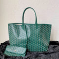 Goyard Saint Louis GM 40cm Green Canvas Bag