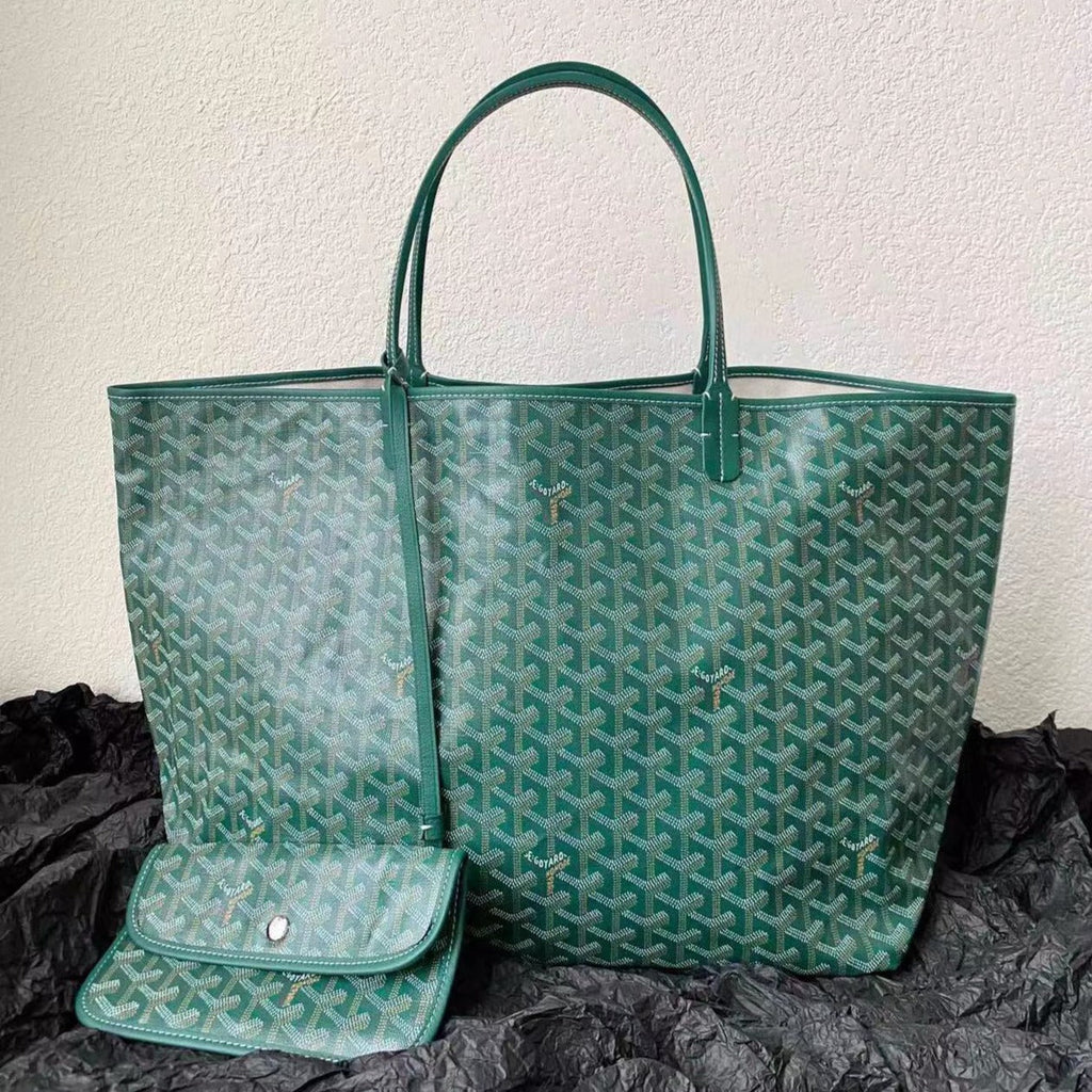 Goyard Saint Louis GM 40cm Green Canvas Bag