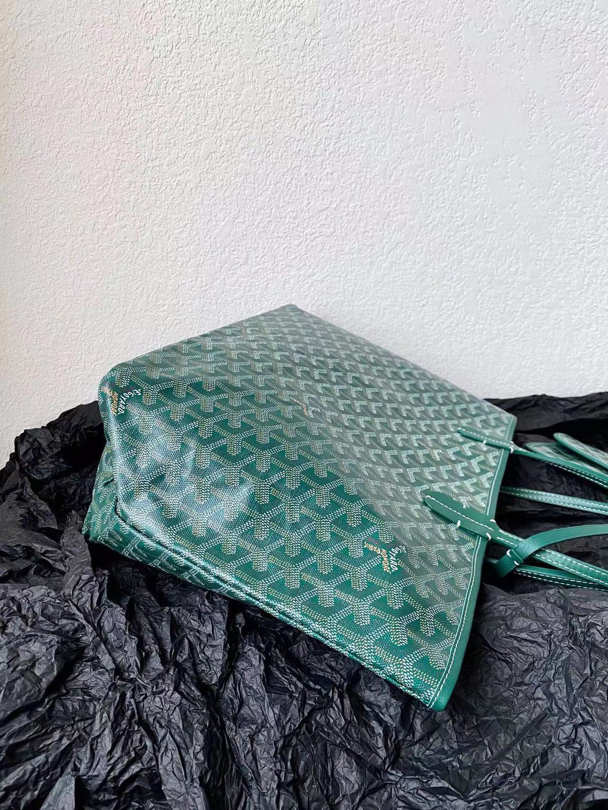 Goyard Saint Louis GM 40cm Green Canvas Bag