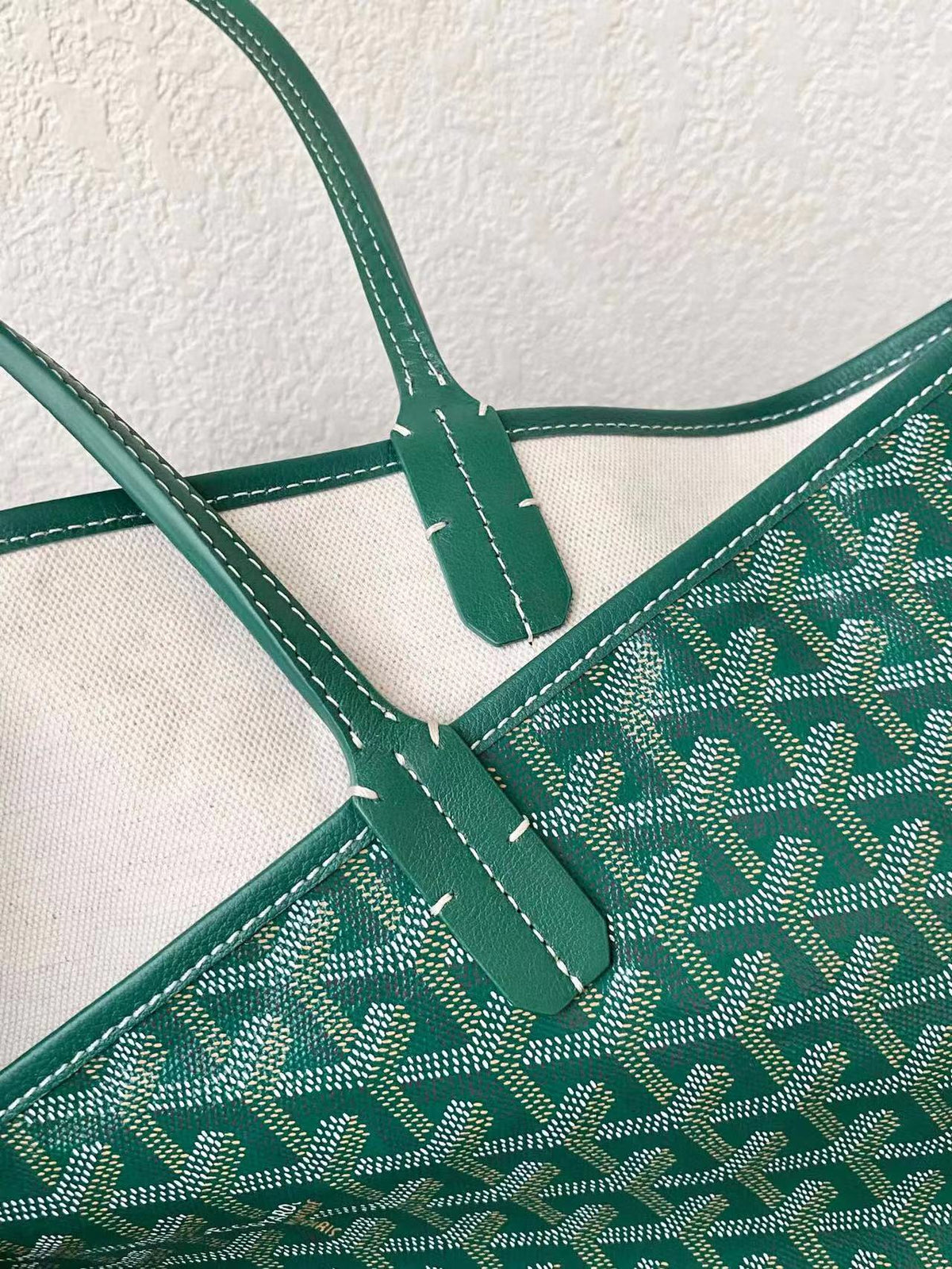 Goyard Saint Louis GM 40cm Green Canvas Bag
