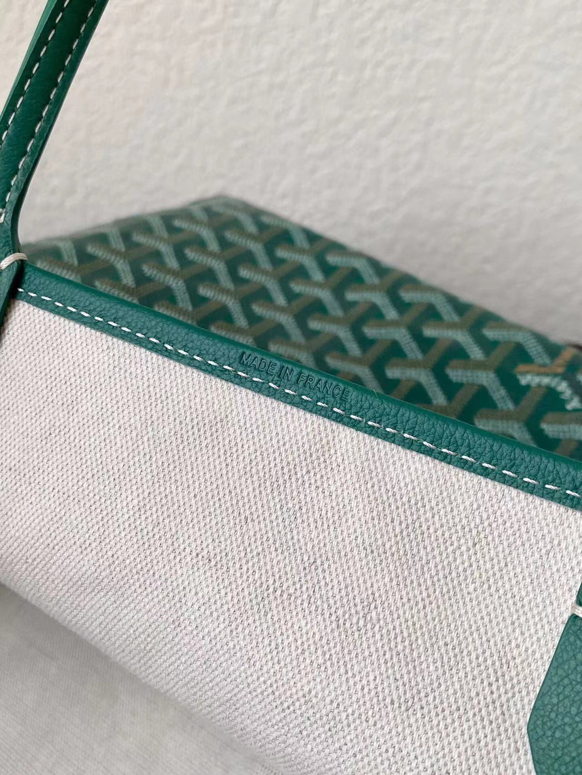Goyard Saint Louis GM 40cm Green Canvas Bag