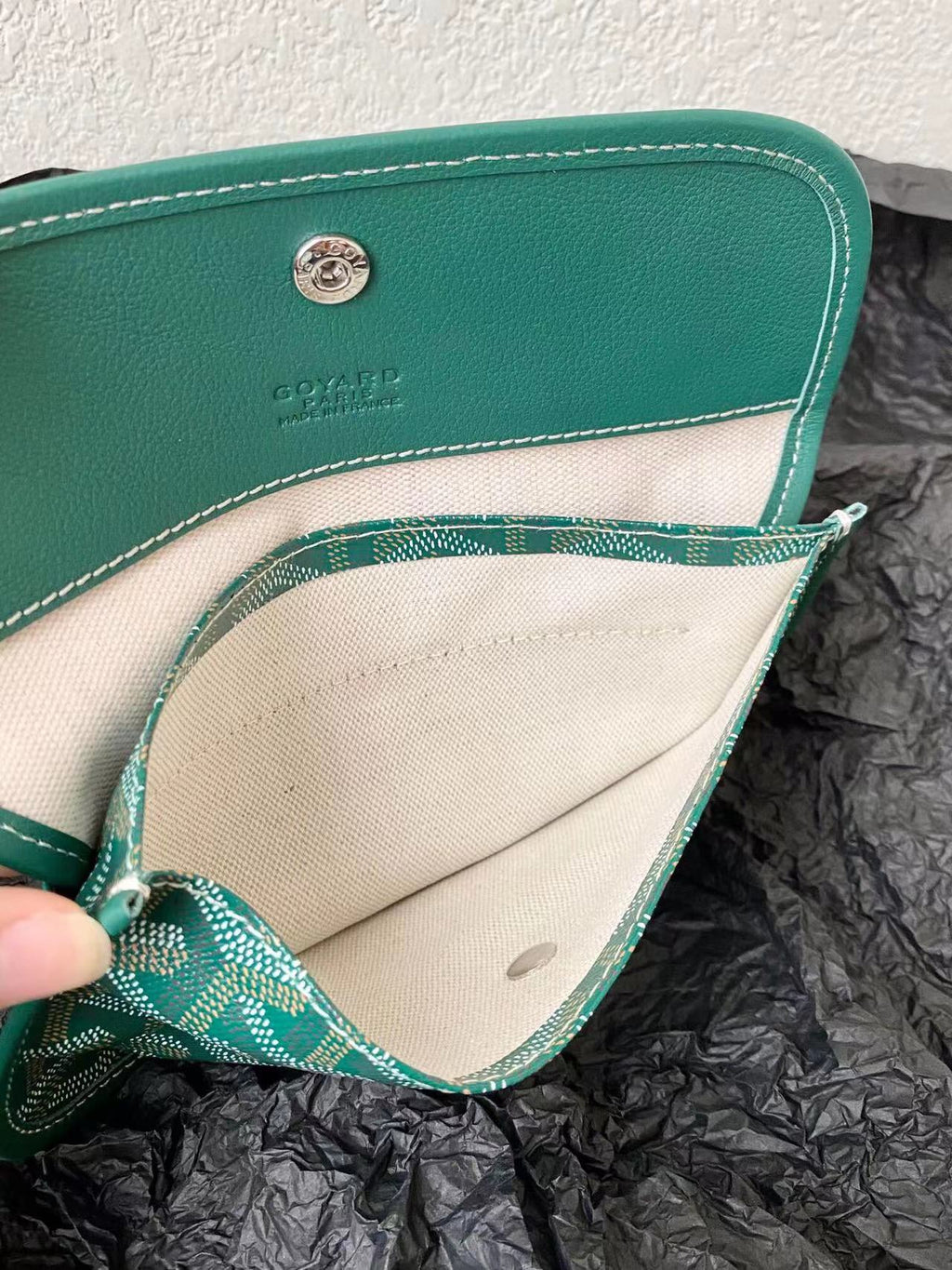 Goyard Saint Louis GM 40cm Green Canvas Bag