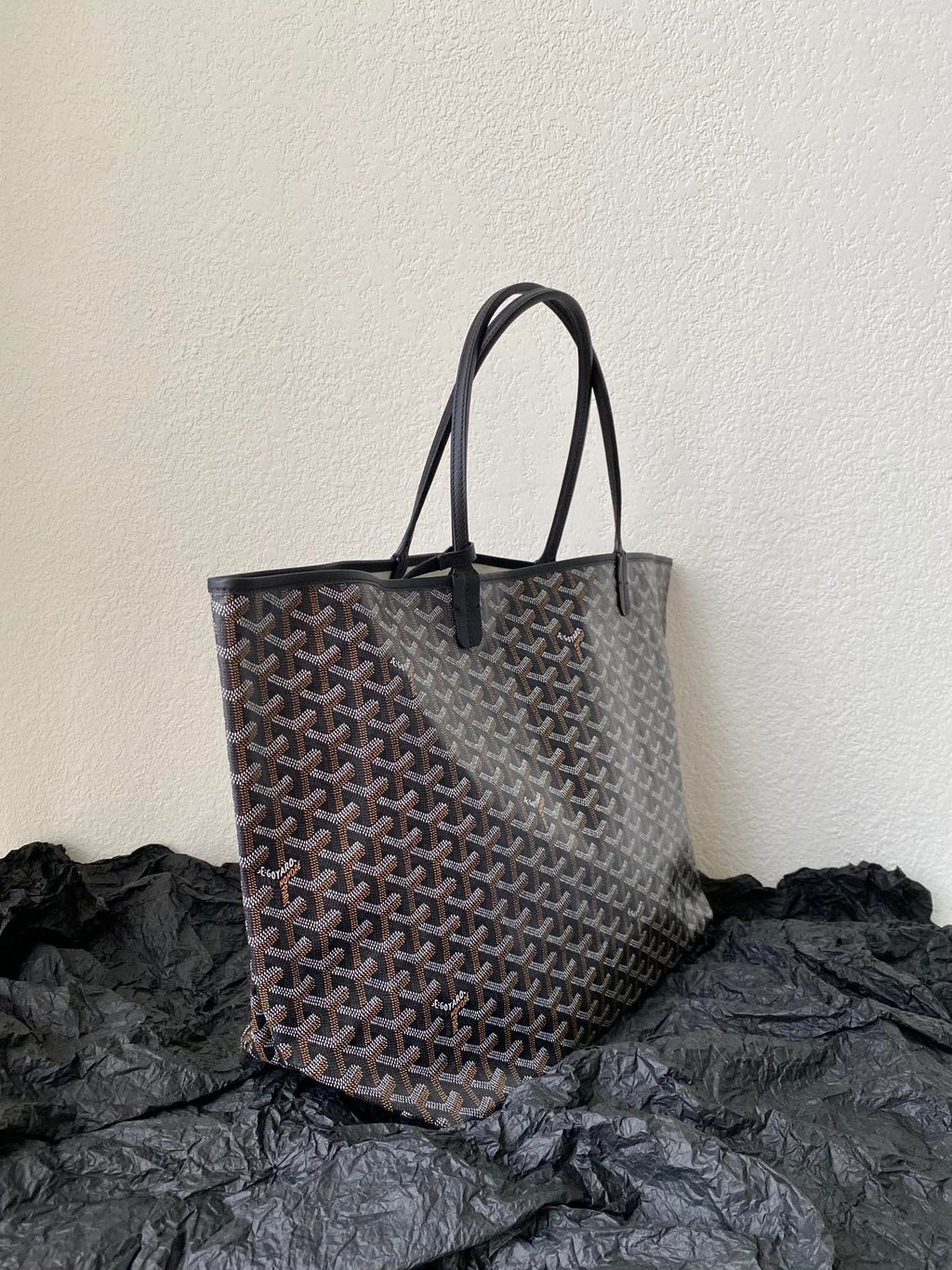 Goyard Saint Louis GM 40cm Black Canvas Bag