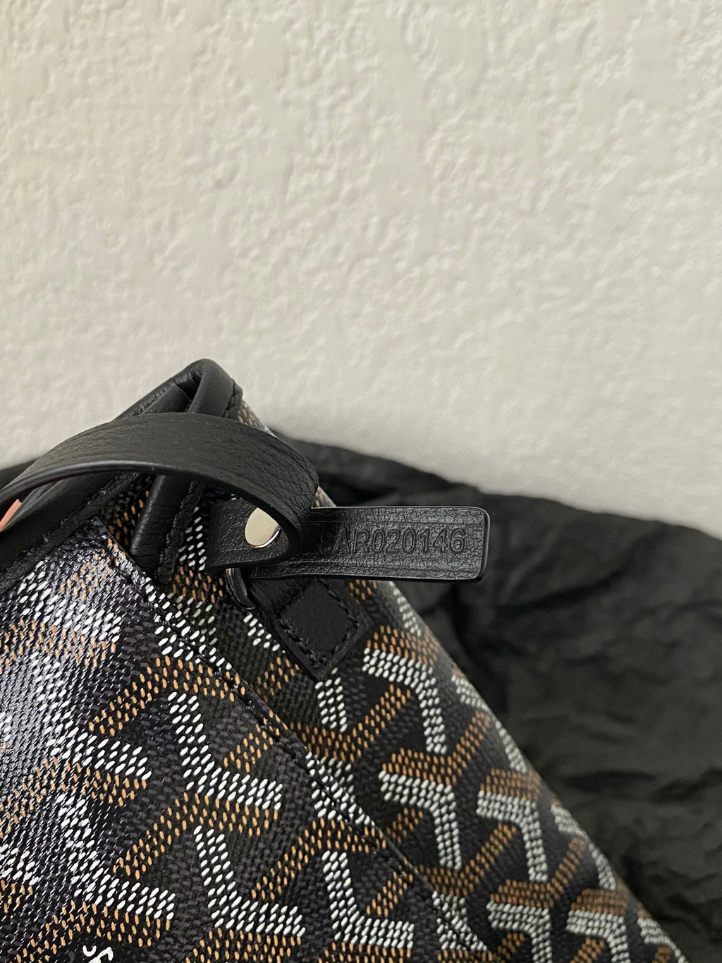 Goyard Saint Louis GM 40cm Black Canvas Bag
