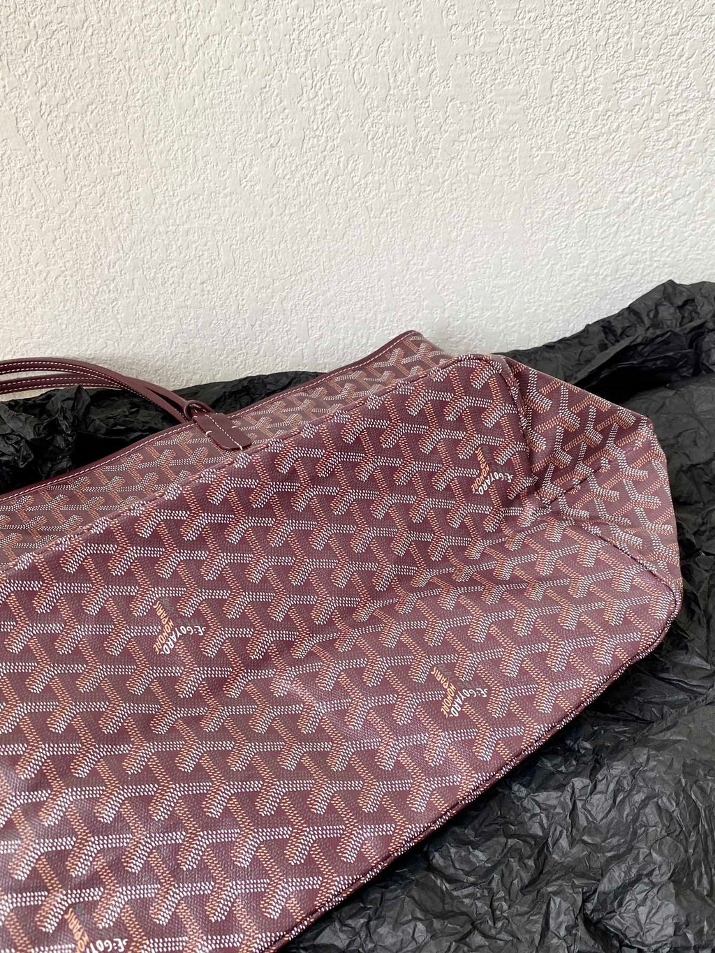 Goyard Saint Louis GM 40cm Burgundy Canvas Bag
